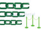 قابل بازیافت زنجیره ای رنگارنگ لینک پلاستیک / سبز زنجیره ای پلاستیکی برای باغ