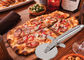 سنباده پرداخت فولاد ضد زنگ پیتزا برش با دسته پر کننده 198 × 67 × 25mm است