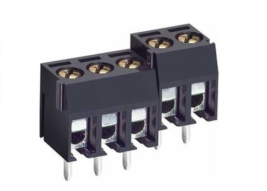 برنج نیکل اندود قفس پیچ 5mm و / 5.08mm PCB ترمینال پیچ بلوک اتصالات
