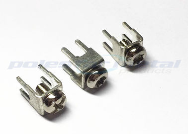 6-32 X 1/4 اینچ ضربه محکم و ناگهانی - در PCB کوه پیچ ترمینال با نیکل اندود پیچ ​​های برنجی